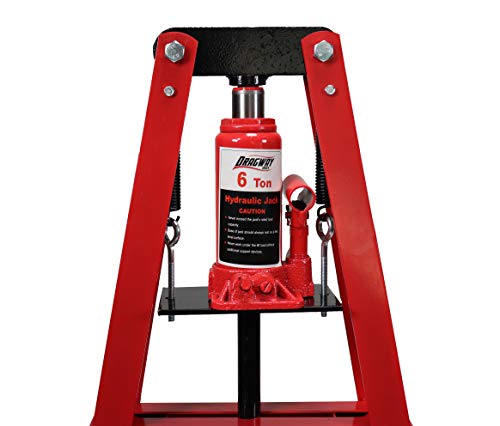 6-Ton Benchtop Hydraulic A-Frame Shop Press with Press Plates
