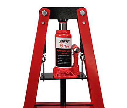 6-Ton Benchtop Hydraulic A-Frame Shop Press with Press Plates