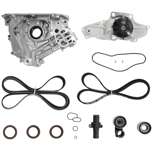 J35Z2 3.5 Timing Belt Kit w/Water Oil Pump Fit for 2007-2017 Honda Acura - size: 3.5 Timing Belt Kit w/Water Pump Oil Pump