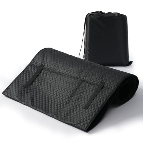 Comfort Rolling Creeper Mat 60"x28" – Foldable Mechanic Pad with Smooth Wheels, Thick Foam Cushion for Car Repair, Garage Work, and Home Projects