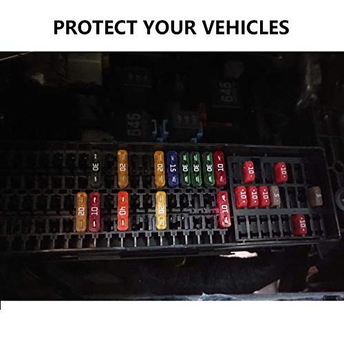 140 Pieces Fuses Automotive - Standard Blade Car Fuse Kit, Auto Fuse Assorted for Marine, RV, Camper, Boat, Truck (1A 2A 3A 5A 7.5A 10A 15A 20A 25A 30A 40AMP)
