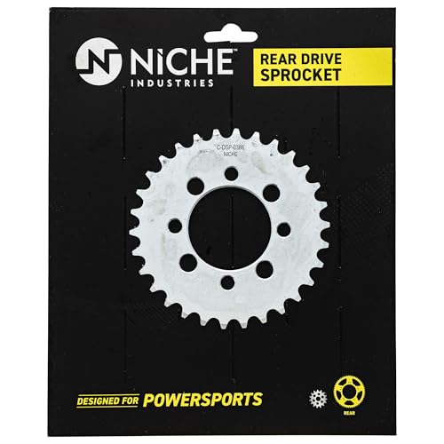 NICHE Drive Sprocket Chain Combo for Kawasaki Z125 Pro Front 14 Rear 30 Tooth 420 X-Ring 124 Links