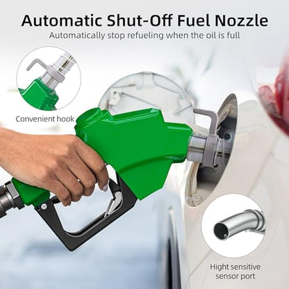 3/4" NPT Automatic Fuel Nozzle with 360° Swivel Diesel Transfer Nozzle - color: 1pack green, size: 3/4'' NPT
