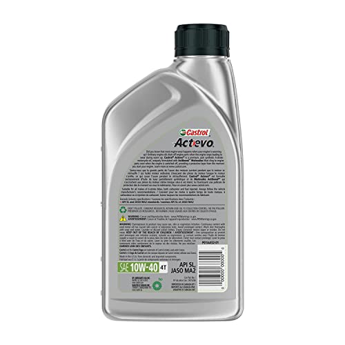 Castrol 06130 Actevo X-Tra 4T Synthetic Blend - 10W40-1qt.