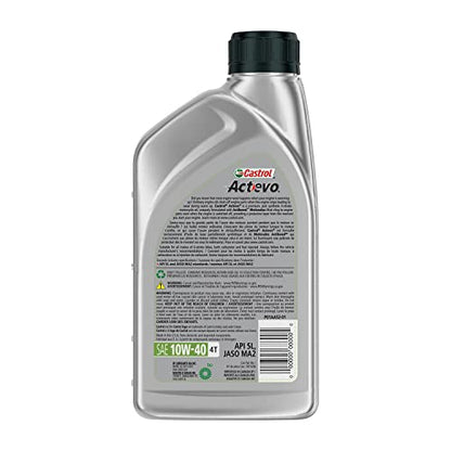 Castrol 06130 Actevo X-Tra 4T Synthetic Blend - 10W40-1qt.