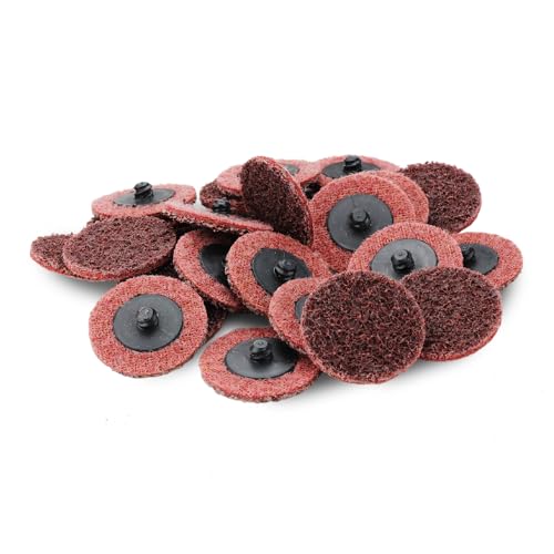 BHA Surface Conditioning Quick Change Discs, 2" Red (Medium) Prep Pad - 25 Pack - color: Red