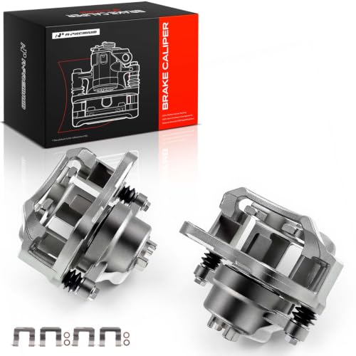 A-Premium Front Left and Right Side Disc Brake Caliper with Bracket - style: Front Driver and Passenger