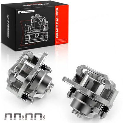 A-Premium Front Left and Right Side Disc Brake Caliper with Bracket - style: Front Driver and Passenger