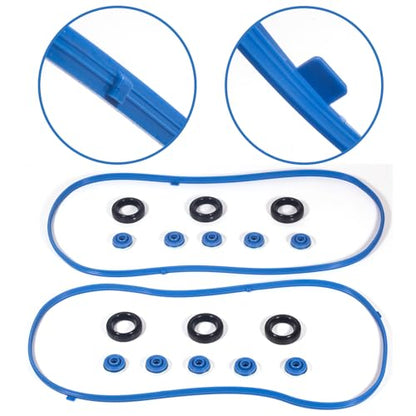 VS50607R for Honda Pilot 3.5 Valve Cover Gasket Odyssey Ridgeline Accord Saturn Vue Acura MDX RLTL 3.5 Valve Cover Gasket 3.0 3.2 3.7L 2003 2004 2005 2006 2007 2008 2009 2010 12341RCAA01 036-1708