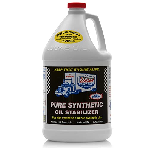 Lucas Oil 10131 Pure Synthetic Oil Stabilizer - 1 Gallon - size: 4 Quart, style: 1 Pack