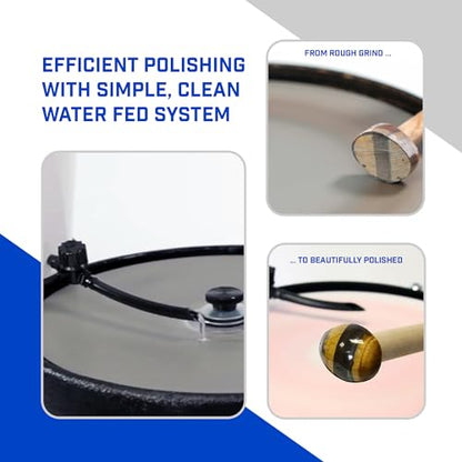 Hi-Tech Diamond 6" All-U-Need Lapidary Machine, Rock Polishing Kit - style: 6" All-U-Need