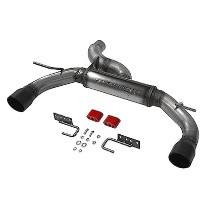 Flowmaster 718123 FlowFX Axle-Back Exhaust Kit 3 Inch 409 Stainless Steel Dual 4 Inch Black Ceramic Coat 304 Stainless Steel Tips Compatible with 2021-2024 Ford Bronco 2.3L 2.7L 2 & 4WD 2 & 4 Door