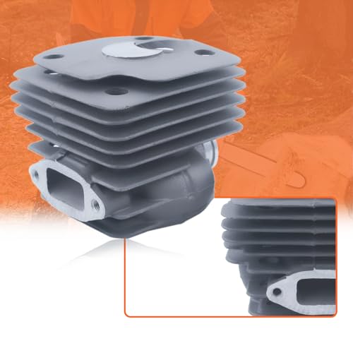 52mm Big Bore Top End For Husqvarna 372XP 365 371 362 365 Chainsaw Cylinder Part, Cylinder Piston Kit, Spark Plug, Decompression Valve, Needle Bearing, Cylinder Base, Crankcase Gasket