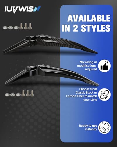 Front Fender for Surron Sur Ron LBX,Carbon Fiber Texture Electric Dirt Bike Mudguard Compatible Fit for EKX X21 X20 Segway X260 X160 PP Material Not Fits RST Fork - color: carbon fiber
