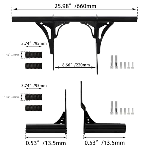 Engine Guard Crash Bar+ Peg Crash Bar Frame Slider for Harley Softail - color: Black for Front+Rear Crash Bar