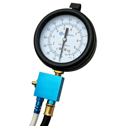 KTPROT Pro Fuel Pressure Tester Kit, Fuel Injection Pressure Gauge 0-140PSI