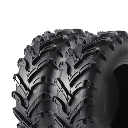 Set of 2 tires AT25X8-12 25X8X12 tires STMHOM ATV/UTV Lawn-Mowers Off-Road Tires 6 PR, Tubeless - size: QD137 25x8-12