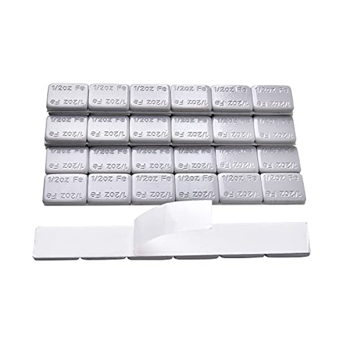 AAIN 288Pcs 1/2oz Adhesive Stick on Wheel Weights for Tire Balancing, Grey