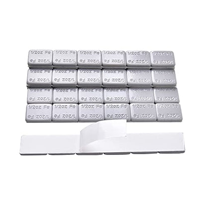 AAIN 288Pcs 1/2oz Adhesive Stick on Wheel Weights for Tire Balancing, Grey
