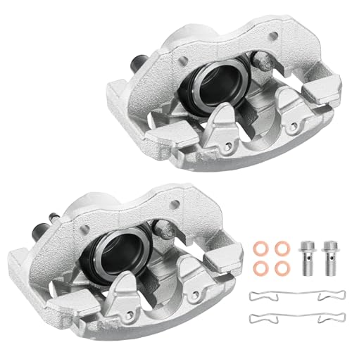 2PCS Front Brake Caliper Assembly for Mazda 3 2005-2006 2008-2013 - size: Front[19B2942B & 19B2943B]