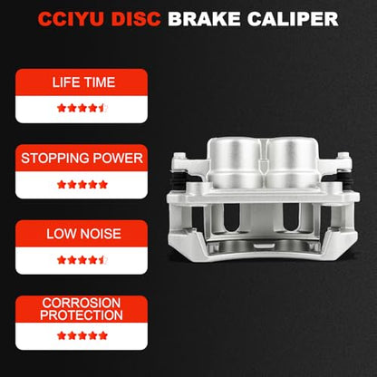 cciyu Front Right Disc Brake Caliper Assembly w/Bracket 18B4862 - size: Front Right[18B4862]