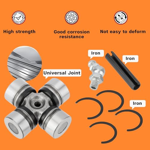 Rear Shaft All Joints U Joints, 2X Universal Joint for Toyota RAV4