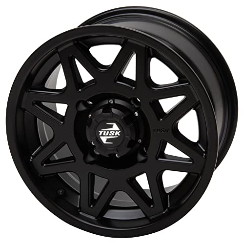 4/137 Tusk Tintic Wheel 15x7 4.0 + 3.0 Matte Black For Can-Am Defender HD10 Pro XT 2020-2023