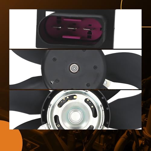 maXpeedingrods 345 MM Radiator Cooling Fan Driver Side for Volkswagen Beetle 1999-2006, 6QD959455 1C0959455 6N0959455L - size: 1C0959455