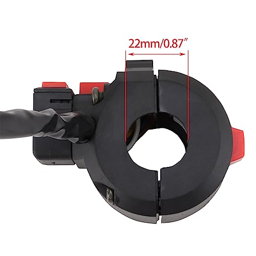WOOSTAR 7/8" 22mm Handlebar 4 Function Right Start Switch with Horn Button Replacement for 110cc 125cc 150cc 200cc 250cc ATV 4 Wheeler Quad Motorcycle Dirt Pit Bike - color: 4 Functions
