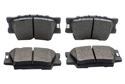 Replacement for Front & Rear Ceramic Brake Pads For Pontiac Vibe 2009-2010,For Toyota Matrix 2009-2013,For Toyota For RAV4 2006-2012 - style: D1211-D1212