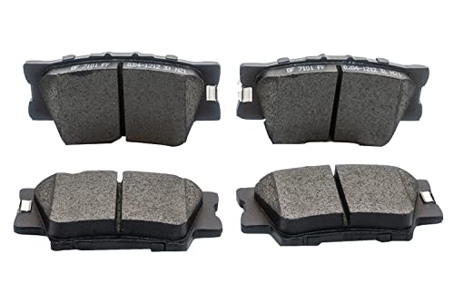 Replacement for Front & Rear Ceramic Brake Pads For Pontiac Vibe 2009-2010,For Toyota Matrix 2009-2013,For Toyota For RAV4 2006-2012 - style: D1211-D1212