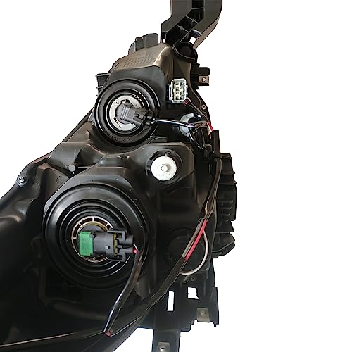 PartsFlow Halogen Headlight HeadLamp Assembly Black Interior For 2015 2016 2017 Subaru Legacy Outback Left Side - color: Black & Silver Interior Left Side