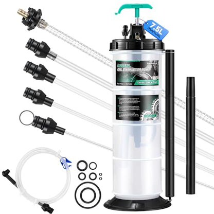 Poafamx Oil Extractor Pump Manual, 7.5L/2 Gallon Fluid Extractor Pump - size: 7.5L