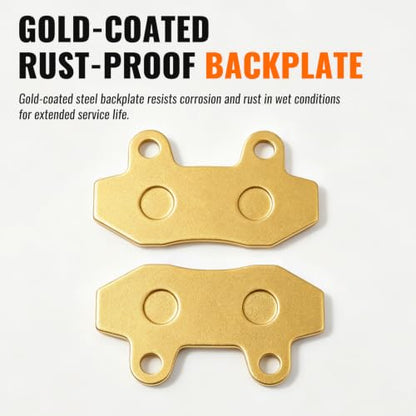 Minho Motorcycle Front Disc Brake Pads Compatible with Chinese Scooter Taotao 150 long style go kart Gy6 49cc 50cc 125cc 150cc 200cc 250cc ATV Dirt Bike Pit Bike Roketa TaoTao Baja Sun - style: 012