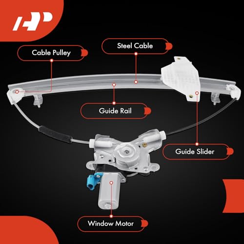 A-Premium Front Driver Side Power Window Regulator with Motor (2-Pin) - style: Front Driver (LH)