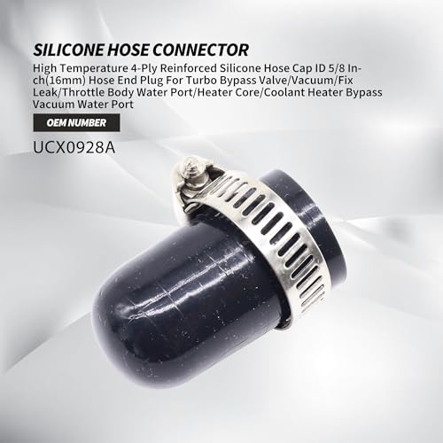 5/8" 16mm ID 4-ply Polyester Silicone Rubber Hose End Cap - size: 5/8 Inch(16mm)