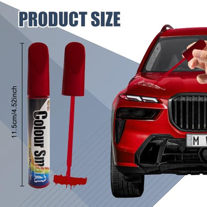 Touch Up Paint for Cars, Car Scratch Repair Pen, Quick & Easy Solution to Erase Car Scratch Paint Pen, Automotive Paint Scratch Remover for Cars Paint Scratch Repair (Red) - color: Red