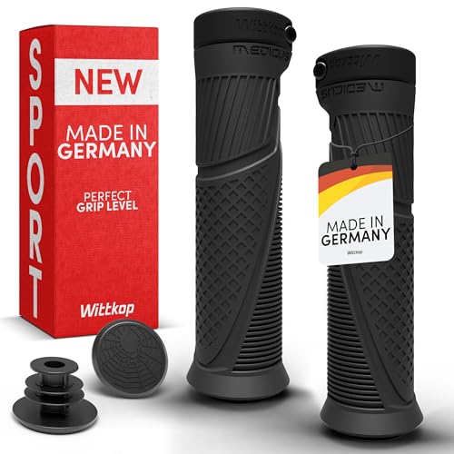 Wittkop Bike Grips With Innovative 3-Zone Design Made in Germany - Ergonomic Non-Slip Comfort and EFC Zones for Optimized Grip & Comfort - Handlebar - style: Sport