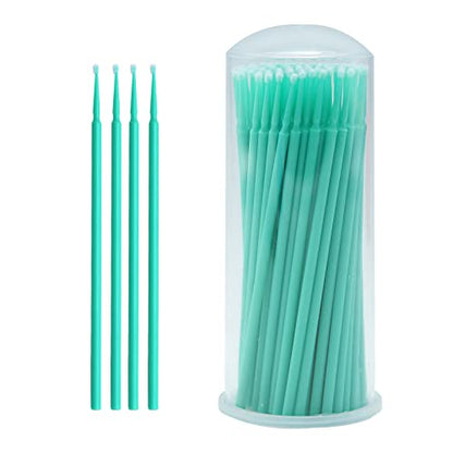 Touch Up Paint Brushes for Automotive Paint Chip Repair Disposable Micro Applicators-100 Pieces Green - style: 2.0MM,Green