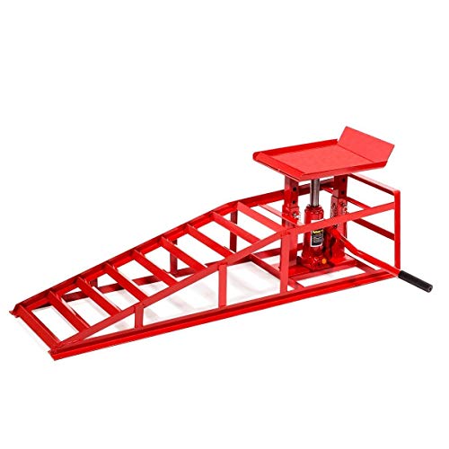 Stark USA 2-Piece Low Profile Car Ramps, 8,800 LBS Heavy-Duty Automotive Service Lift Ramps for Cars Trucks & Trailers, Garage Vehicle Maintenance Repair Ramps