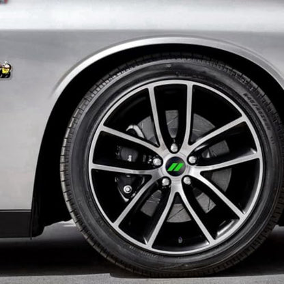 4Pcs Wheel Center Cap 63mm/2.5 inches Compatible with Dodge(Green) - color: Green