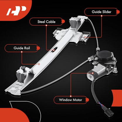 A-Premium Rear Passenger Side Power Window Regulator with Motor (2-Pin) - style: Rear Passenger (RH)