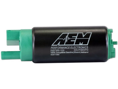 AEM 50-1200 E85 In-Tank Fuel Pump, Black, 4.055 x 1.535 x 1.535 inches