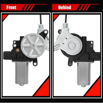 741-306 Front Left Driver Side Power Window Regulator with Motor Assembly Compatible with Honda Accord 2003 2004 2005 2006 2007 Replace 741306 72250SDAA02 - size: Front Left, style: 741-306