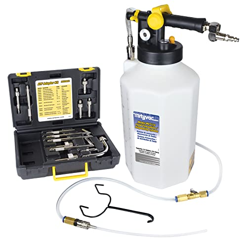 Mityvac MV7412 ATF Sealed Transmission Fluid Extractor and Refill Kit, 2.5 Gallon (10 Liter), Compressed Air, Isolated Flow Control, Pressure/Vacuum Switch Valves, MVA575 Flex Hose with Control Valve - style: MV7412