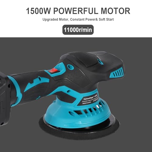 6" Cordless Car Polisher for Makita 18V,6-Speed Orbital Buffer