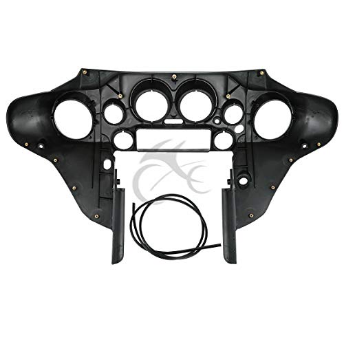 TCT-MT Speedometer Cover Inner Fairing Fit For Harley H-D Touring Electra Street Glide 2008-2013 Harley FLHX FLHTC FLHTCU Models 1996-2007 FLHT FLHTC FLHTCU FLHX - color: Black, size: Inner Fairing
