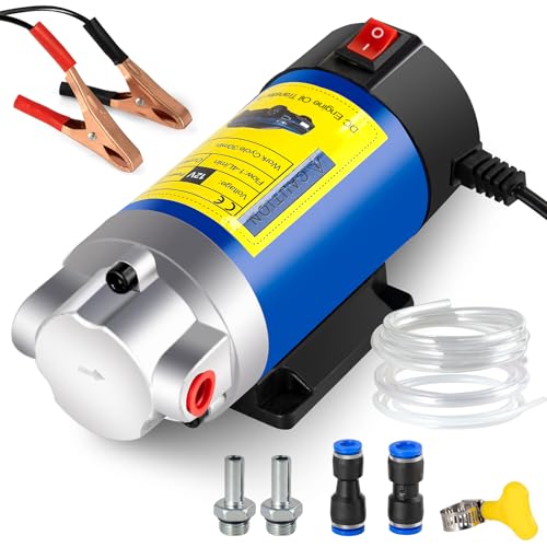 Oil Extractor Pump 12V 100W for DIY Engine Oil Change, Transmission Fluid