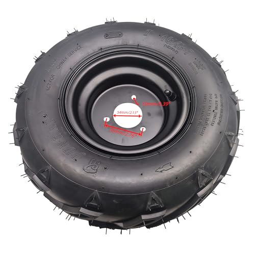 16×8-7 left Tires Wheels with Rim For 50-125cc TAO TAO ATV Go-Kart ATV.