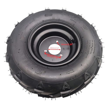 16×8-7 left Tires Wheels with Rim For 50-125cc TAO TAO ATV Go-Kart ATV.
